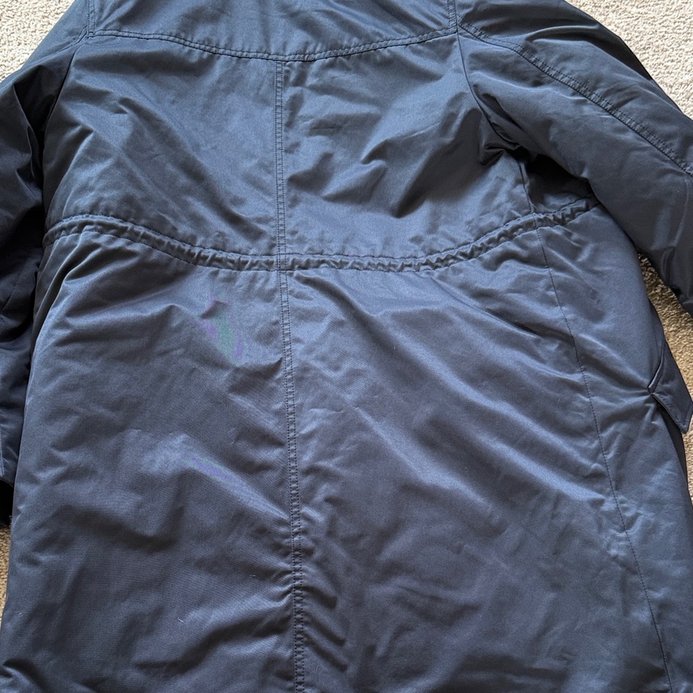 H&M Mama Maternity Navy Hooded Parka Coat - Picture 7 of 7